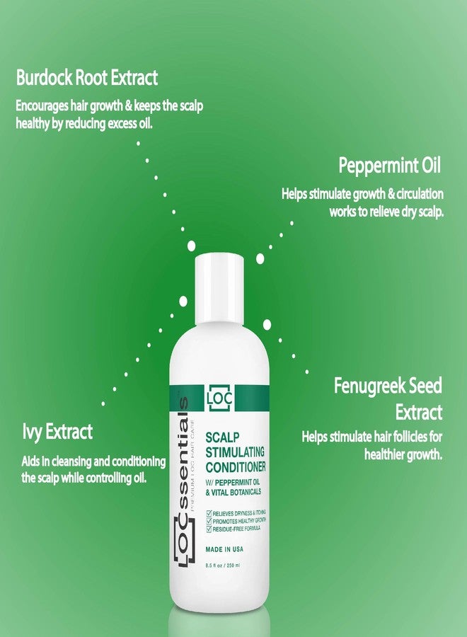 LOCssentials Scalp Stimulating Conditioner for Dreadlocks - Professional Dreadlock Conditioner for Locs, Interlocks, Sisterlocks, Microlocs, Twists - with Peppermint Oil & Botanicals - Silicone-Free - Image 3