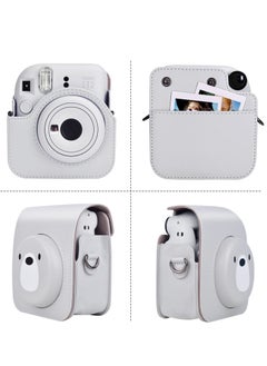 Y&D Case for Fuji Instax Mini 12/Polaroid 12, PU Leather Protective Fujifilm 12 Instant Camera, Removable with Adjustable Shoulder Strap  - Image 3