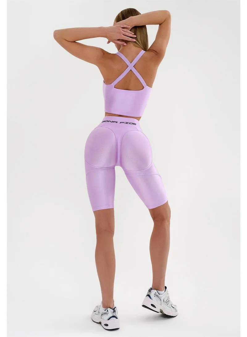 Bona Fide Juicy Lilac Juicy High Waist Gym Shorts for Women for Women | Best Price UAE