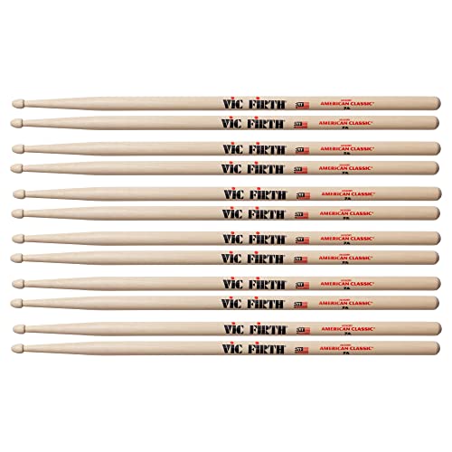 Vic Firth عصي الطبول فيك فيرث 7A برأس خشبي (حزمة 6 أزواج) - Image 2