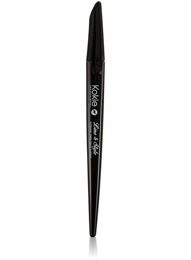 Kokie Cosmetics Line & Style Liquid Eyeliner Jet Black 0.014 Fluid Ounce - Image 1