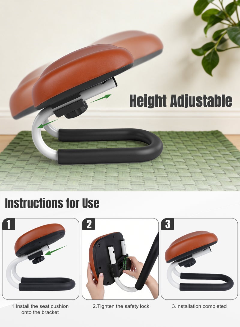 نكومي المقعد السجدي للصلاة | مقعد سجدة قابل للتعديل في الارتفاع مع غطاء مضاد للانزلاق، كرسي التأمل، تصميم أنثروبولوجي لتحقيق وضعية صلاة مريحة، كرسي التأمل لجلسة التأمل، كرسي السجود للركوع والسجود - Image 3