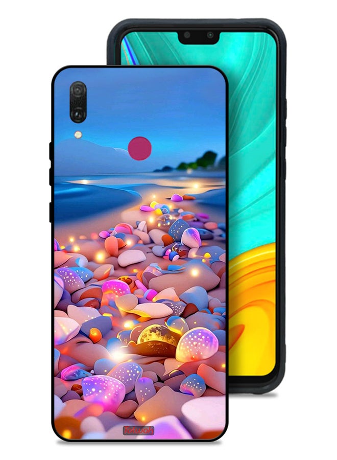 Tolwak Huawei Y9 (2019) Protective Case Cover Stones Art - Image 1