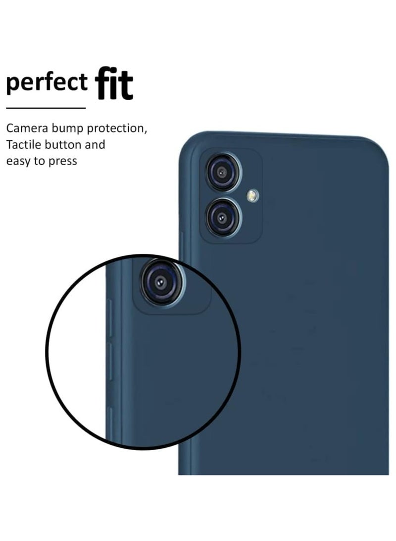 Back Silicone Case Cover For Samsung Galaxy A04 Blue - Image 2