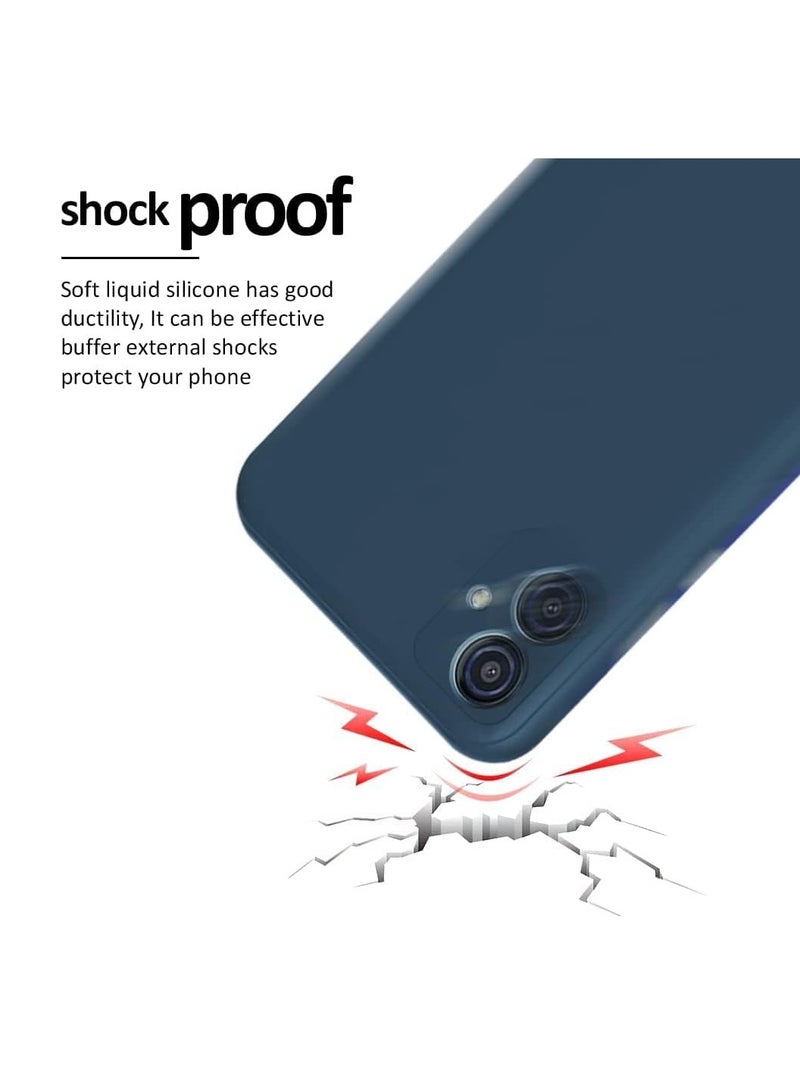 Back Silicone Case Cover For Samsung Galaxy A04 Blue - Image 3