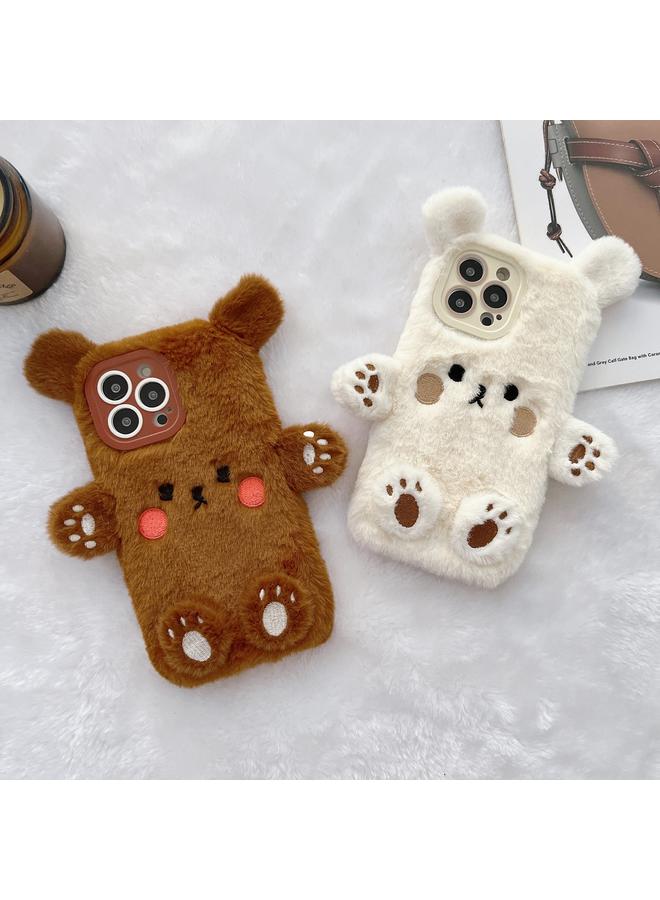 S-TOP Case For iPhone 16 Pro Max 3D Smiling Little Bear Plush Phone Case - Image 2