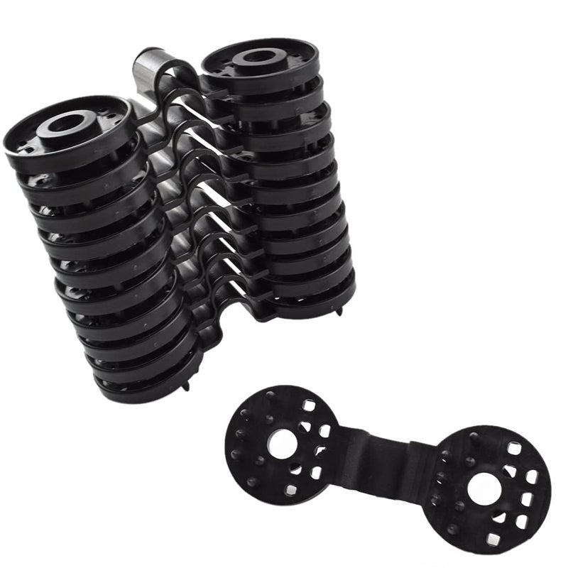 MARRTEUM Shade Cloth Plastic Clips Black Shading Net Fixed Round Clip for Sun Shade Net Anti Bird Netting Landscape Cloth Shading Fabric Accessories 24PCS