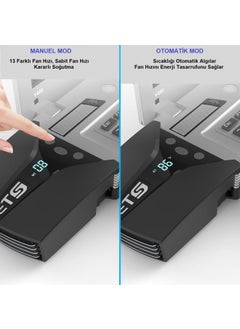 Upway GT202 Iets Notebook Laptop Vacuum Cooler Fan Fast Cooling with Digital Display  - Image 4