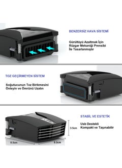 Upway GT202 Iets Notebook Laptop Vacuum Cooler Fan Fast Cooling with Digital Display  - Image 5