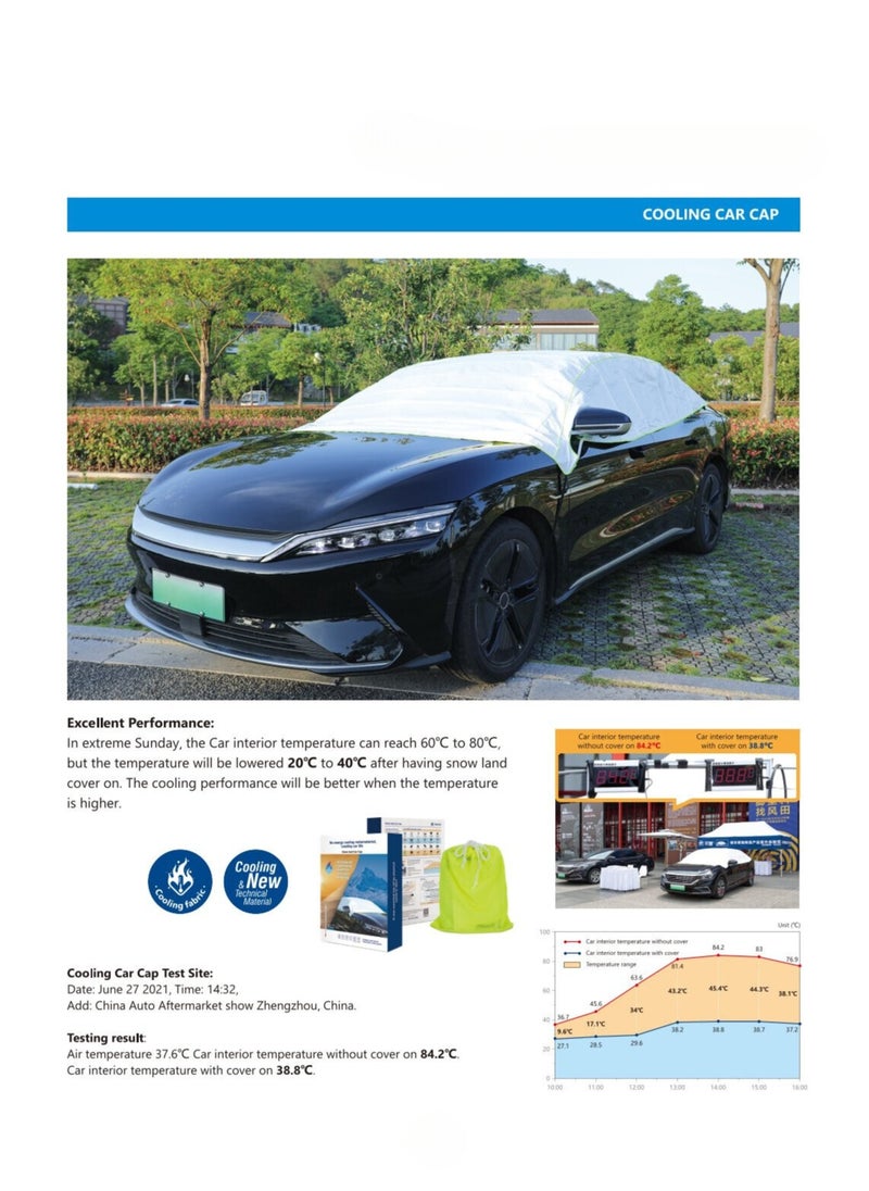Manful cooling half cover High anti-ultraviolet, anti-aging Efficient radiative cooling  - Image 2