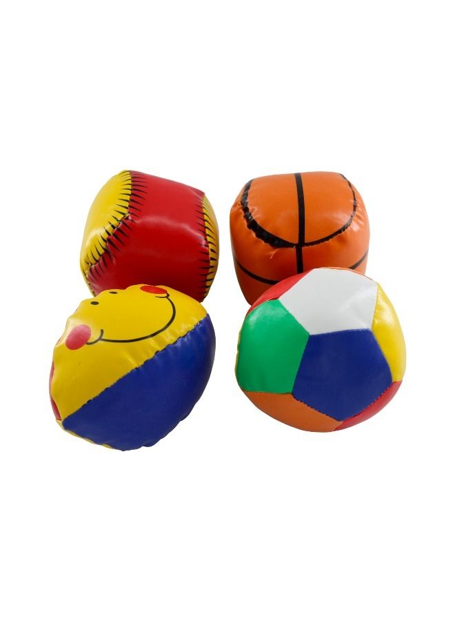 4 Pc Squeezy Stress Relief Soft Balls Playset For Kids - Image 2