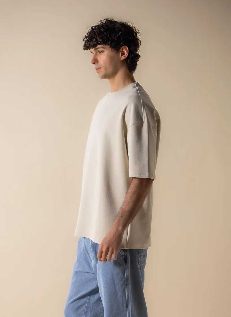 Shapes Beige DURASOFT 2.0 COMFORT T-SHIRT for Men | Best Price UAE