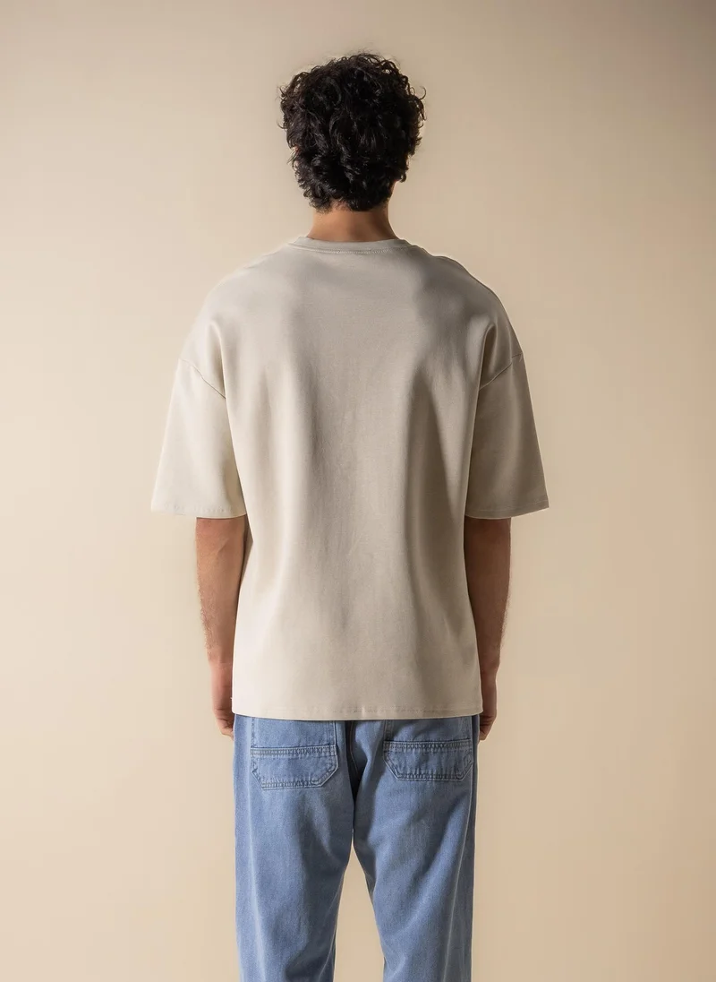 Shapes Beige DURASOFT 2.0 COMFORT T-SHIRT for Men | Best Price UAE