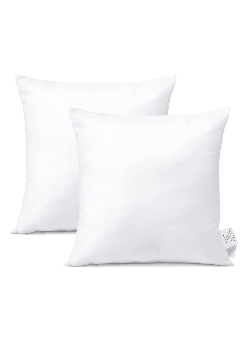 Otostar OTOSTAR 20x20Inch Throw Pillow Inserts Set of 2 Square Form Cushion Stuffers for Couch Sofa Bed  Indoor Decorative Pillows Inserts 