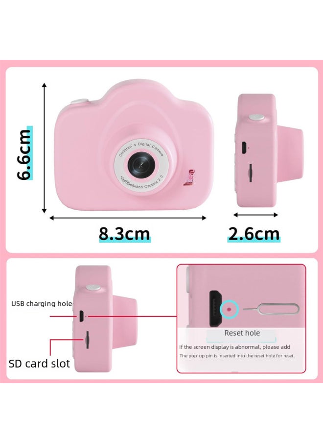 A3 Children's Camera Cartoon Digital Camera Children's Handheld Video Camera Sports Camera-Color:A3 High List Camera Blue +32G Memory Card + Card Reader  - Image 2