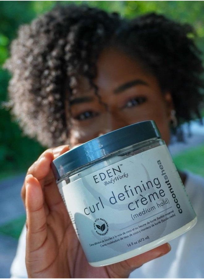 eden bodyworks - Coconut Shea Curl Defining Creme |16 oz | Moisturize Protect Against Humidity, Add Shine - Packaging May Vary - Image 1