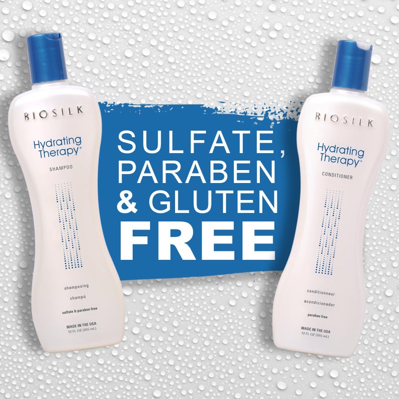 BioSilk Hydrating Therapy Shampoo & Conditioner, Replenishes Hair Moisture & Coarse Hair, Sulfate, Paraben, & Cruelty-Free, 12 Oz (2 Count) - Image 4