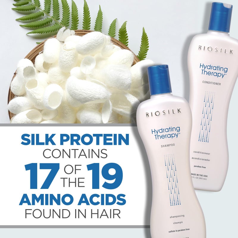 BioSilk Hydrating Therapy Shampoo & Conditioner, Replenishes Hair Moisture & Coarse Hair, Sulfate, Paraben, & Cruelty-Free, 12 Oz (2 Count) - Image 5
