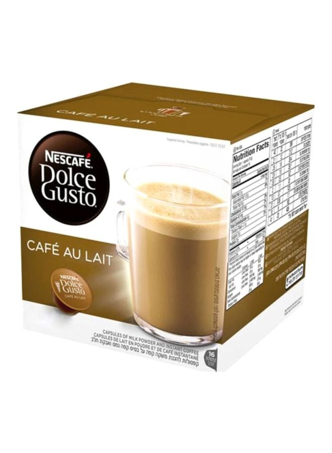 Nescafe Dolce Gusto Coffee Capsules Cafe Au Lait 240grams - Image 1