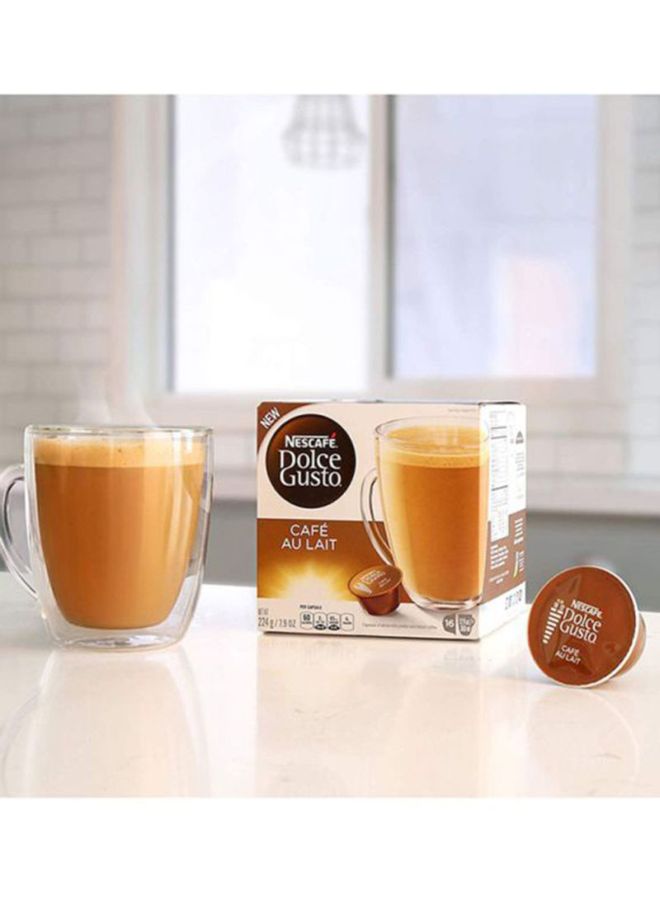 Nescafe Dolce Gusto Coffee Capsules Cafe Au Lait 240grams - Image 5