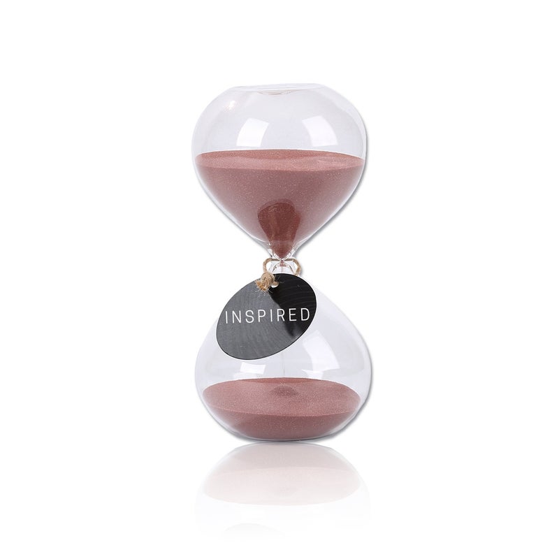 SWISSELITE Puff Sand Timer Hourglass Sand Timers Inspired Glass for Home Desk Office Decor