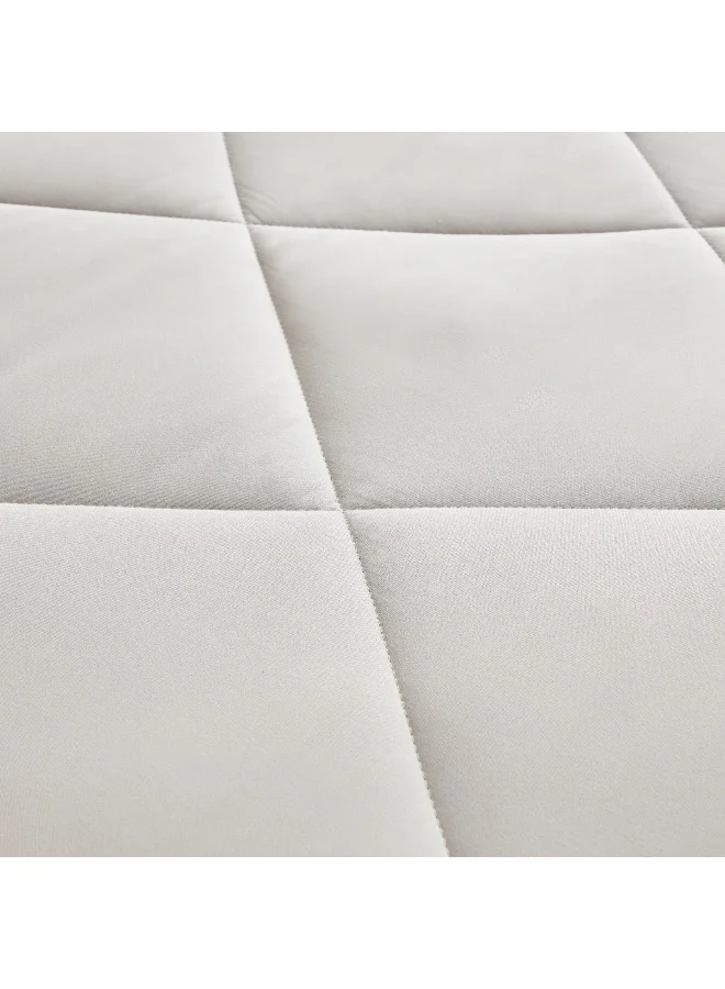 Home Box Derby 2-Piece Reversible Microfiber Single Comforter Set - 135x220 cm