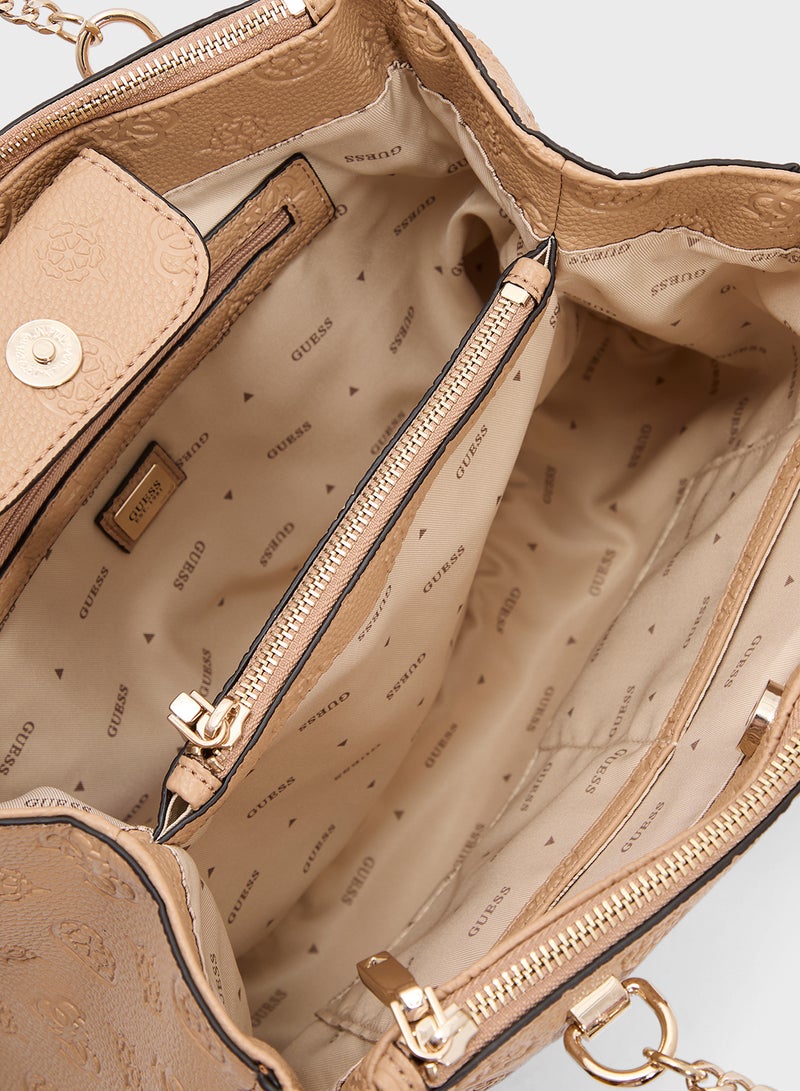 GUESS Cresidia Status Shoulder Satchel - Image 5