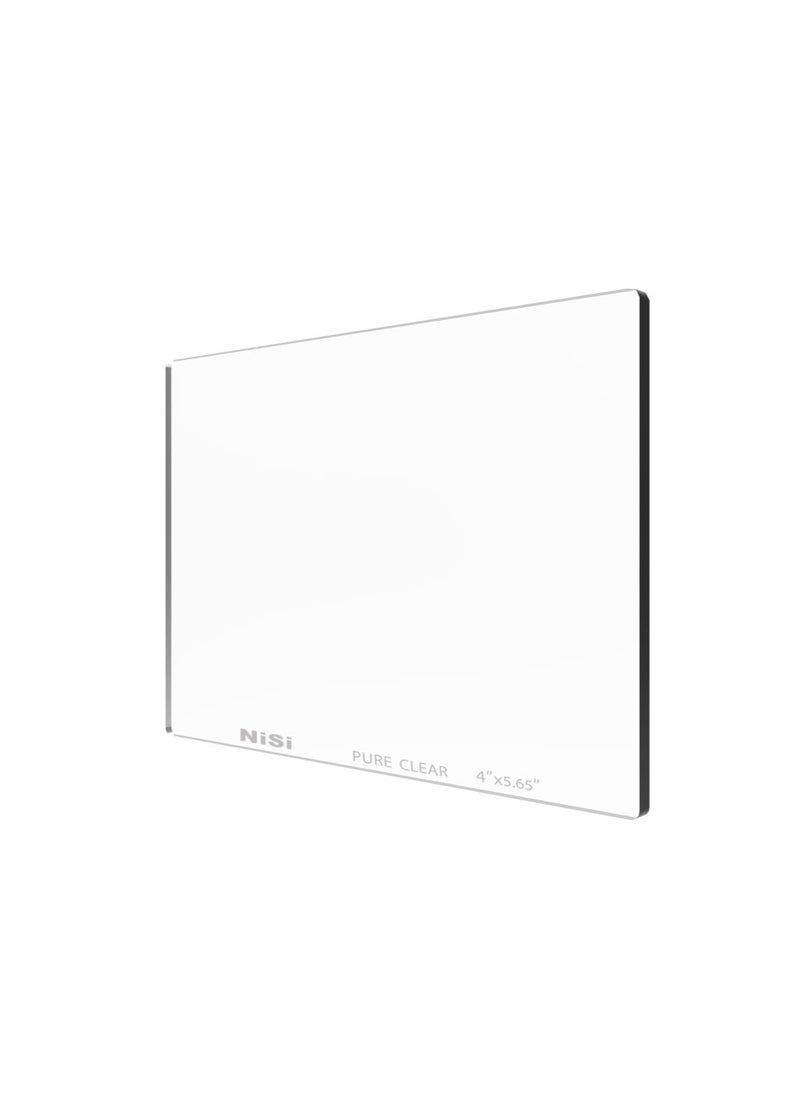 NiSi NiSi Cinema 4x5.65 Pure Clear Filter | Un-Coated Clear Protective Lens Filter for 4x5.65 Matte Boxes | Cinematography and Videography  - Image 1