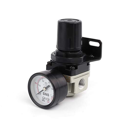 SNS Air Compressor Pressure Regulator With Bracket and Gauge Female Thread 1/4 NPT 0-150 PSI Adjustable AR2000-N02 - Image 1