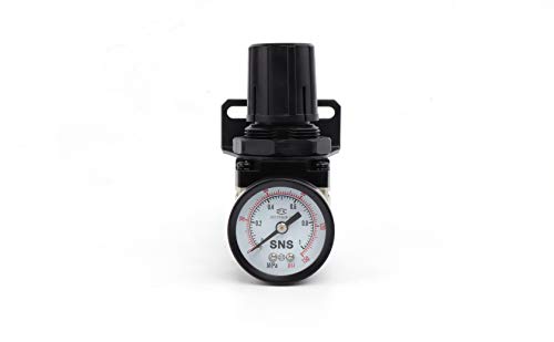 SNS Air Compressor Pressure Regulator With Bracket and Gauge Female Thread 1/4 NPT 0-150 PSI Adjustable AR2000-N02 - Image 2
