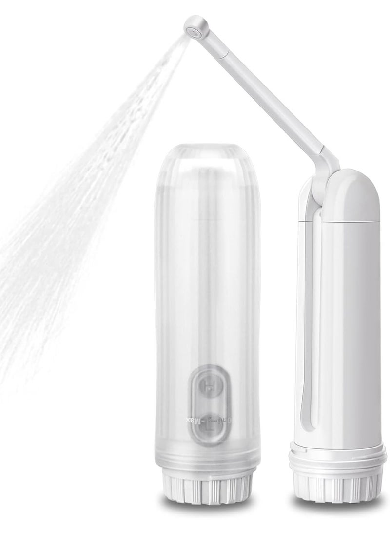 Meetion Portable Bidet - Mini Foldable Handheld Personal Travel Bidet with 2 Pressure Options Electric Sprayer Toilet for Personal Hygiene Cleaning/Soothing Postpartum Care/Perineal & Hemmoroid Treatment (White) - Image 1