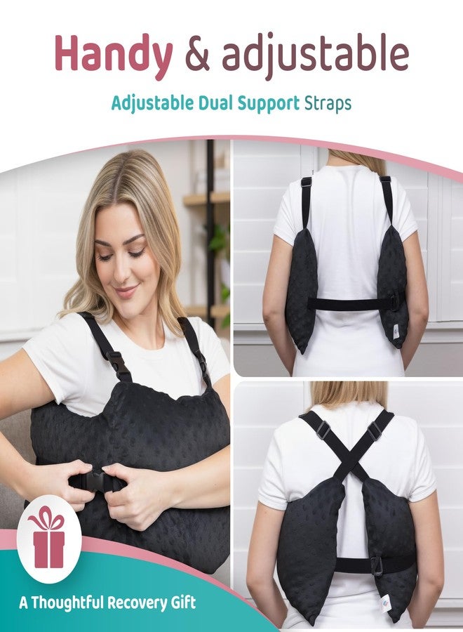 Zomaple Mastectomy Recovery Pillow + Strap, Seat Belt Cover & Shower Lanyard - Post-Op Essentials, Breast Augmentation/Reduction & Mastectomy Recovery Supplies - Washable Cover for Comfort & Support - Image 5