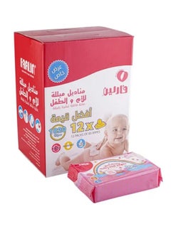 FARLIN Baby Wet Wipes Care for Tender Skin Value Box 12 Packs x 85 Wipes, 1020 Count  - Image 1