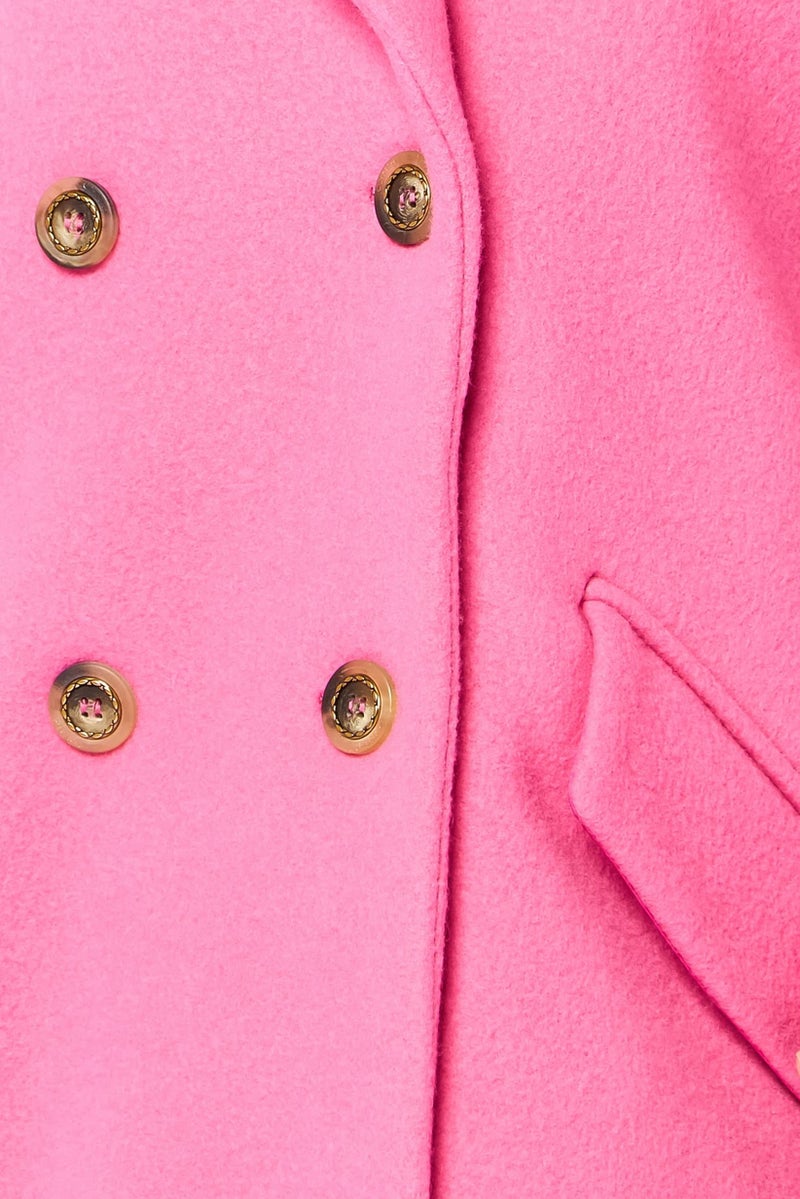 PINKO Women Plain Trench Coat, Pink - Image 5