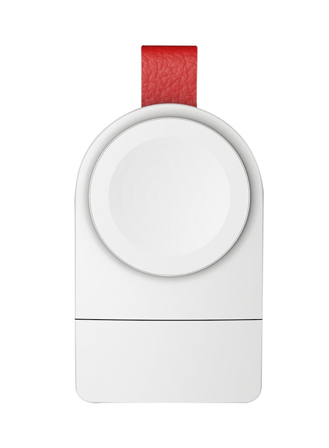 Beauenty 400.0 mAh Portable Magnetic Charger Dock For Apple Watch Series 4/ 3/ 2/ 1 White - Image 1