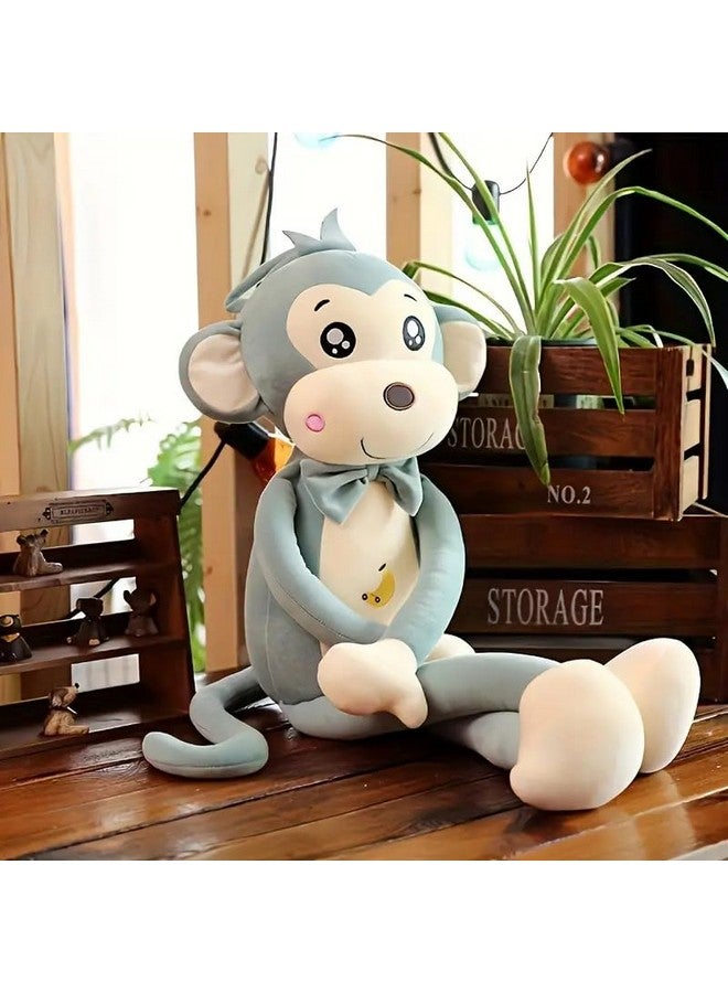 Tickles Monkey Soft Stuffed Plush Animal Toy For Kids Boys & Girls Birthday Gifts (Color: Green Size: 35 Cm) - Image 1