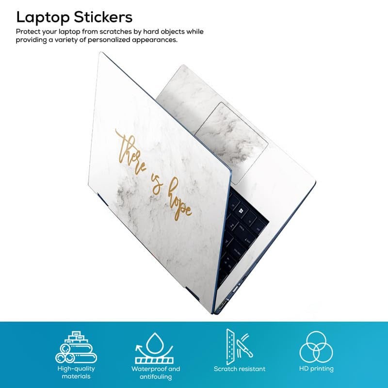 Galaxsia DSGN Quote-002 Full Body Laptop Skin Bubble-Free| Laminated & Removable | HD Quality Sticker for Laptops Upto 15.6 Inches Compatible with Hp/Dell/Acer/Lenovo/Asus etc - Image 2