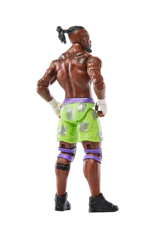 WWE Mattel WWE Kofi Kingston Action Figure, Main Event Series #158, 6-inch Collectible Superstar with 104 Articulation Points & Life-Like Look - Image 5