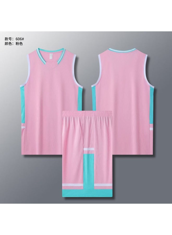 American Basketball Uniform Suit Male College Student Training Vest Children Compeion Sports Team Uniform Quick-drying Basketball Jersey