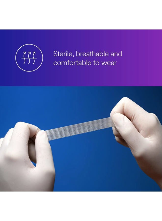 STERI-STRIP 3M Skin Closure Strip 1/4 X 4" Non-Woven Material Reinforced Strip White (#R1546, Sold Per Pack) - Image 2