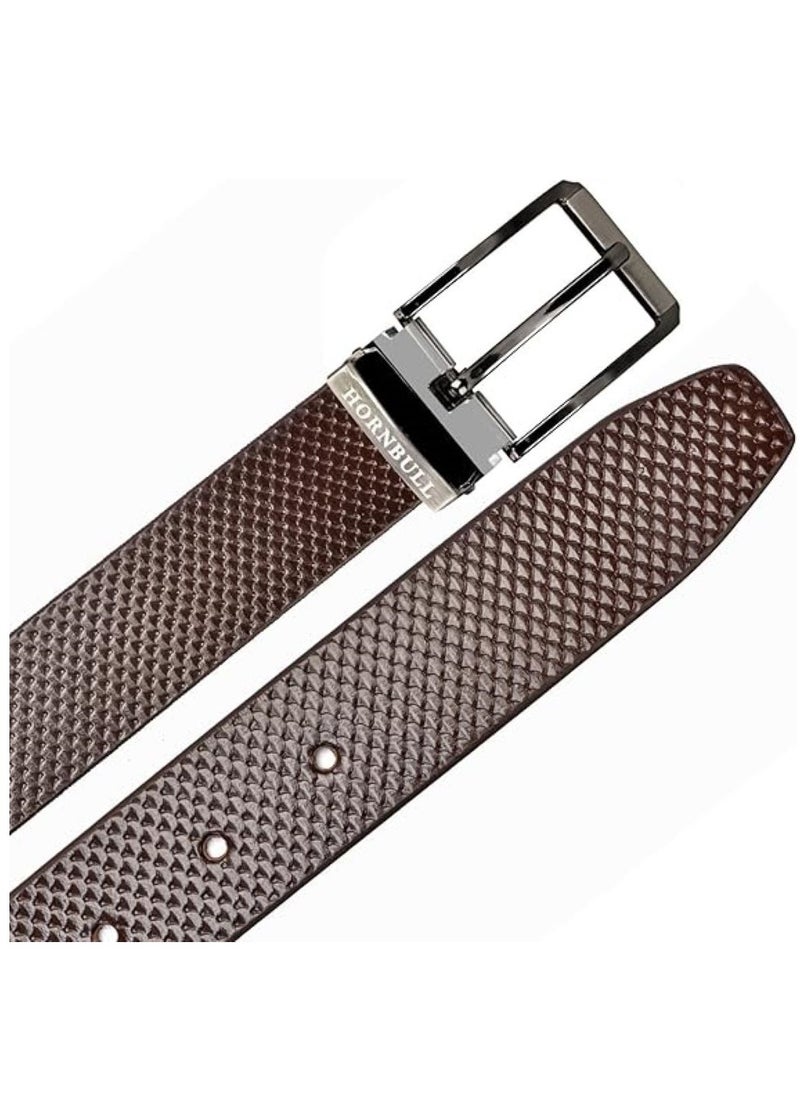 HORNBULL Robert Men’s Leather Belt | Leather Belt for Men |Top Grain Formal Men’s Leather Belt  - Image 3