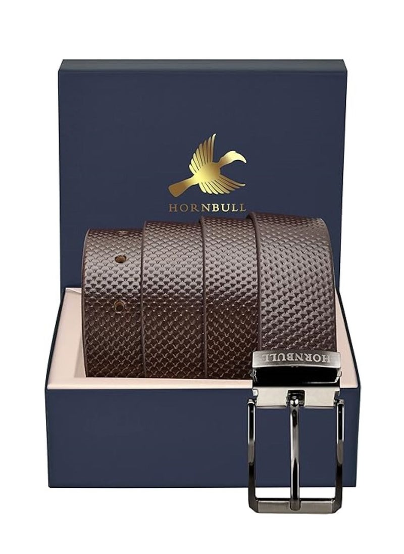 HORNBULL Robert Men’s Leather Belt | Leather Belt for Men |Top Grain Formal Men’s Leather Belt  - Image 2