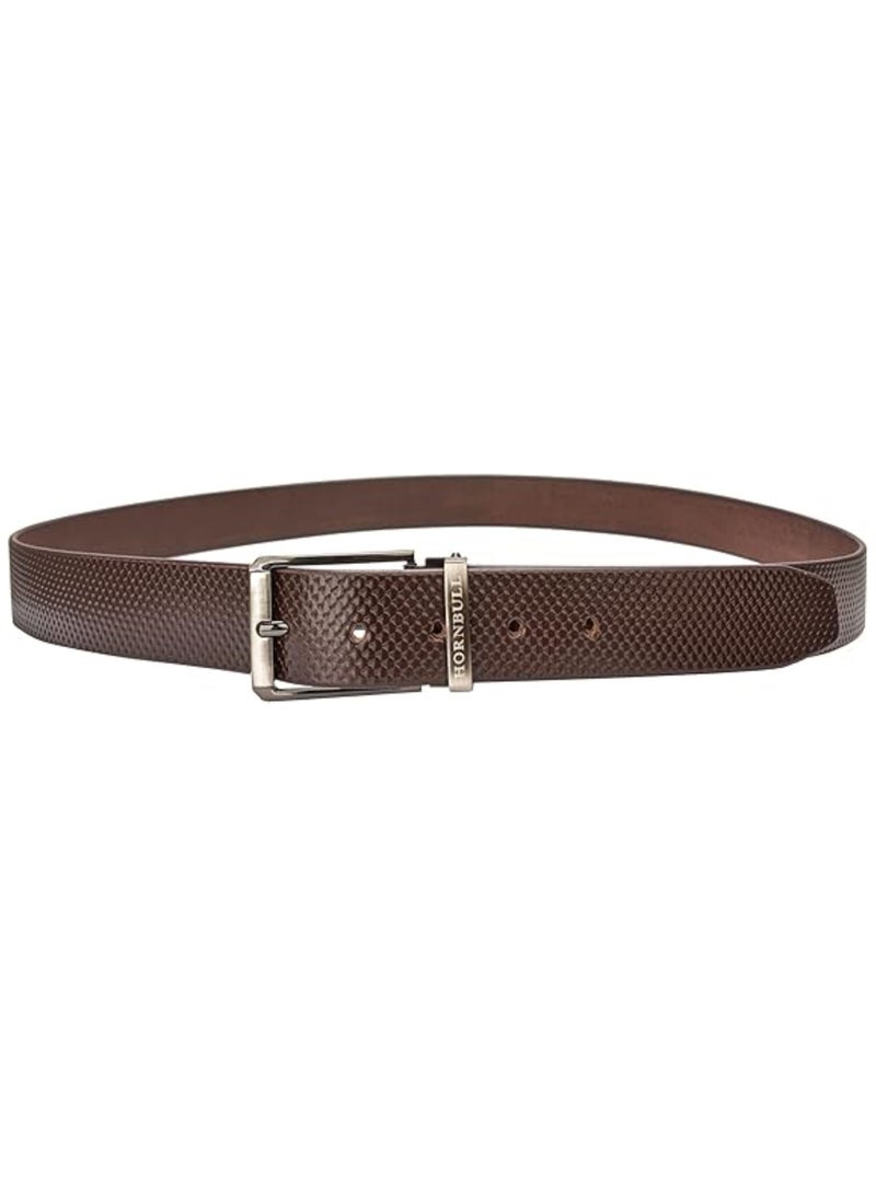 HORNBULL - Robert Men’s Leather Belt | Leather Belt for Men |Top Grain Formal Men’s Leather Belt - Image 1