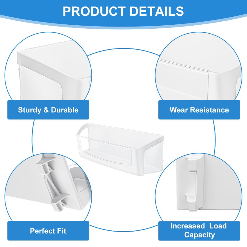 Alvar UPGRADED WPW10212139 Refrigerator Door Shelf Bin Compatible with Whirlpool Maytag Refrigerator Door Shelf Parts W10212139 Whirlpool Fridge Shelves Replacement WRF555SDH GI6FARXX PS11750465 Left Bin - Image 5