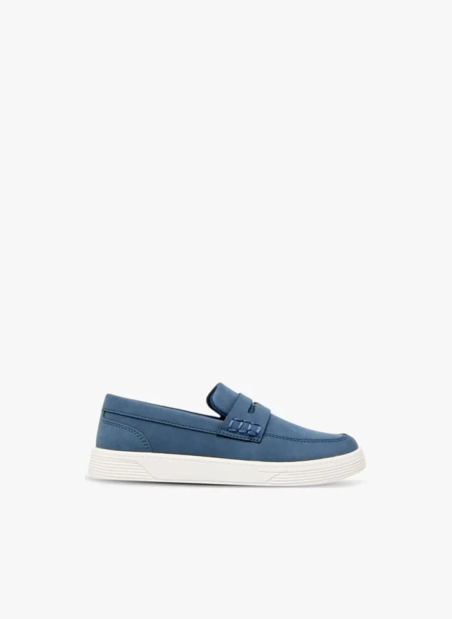 سيد دوتشيني Boys Solid Slip-On Loafers With Cutout Detail Ramadan Collection