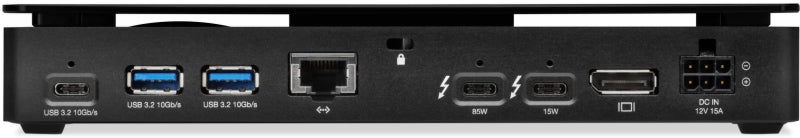 OWC 10-port Thunderbolt Pro Dock, 85W charging, Dual Thunderbolt 40 Gb/s (USB-C), USB-C and (3) USB Type A 10Gb/s, DisplayPort, 10GbE, CFexpress, SD, Single 8K or Dual 6K 60Hz Displays, For Mac and PC - Image 3