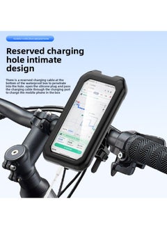 Generic Road Bike Mobile Phone Bracket Handle Stand Bicycle Mobile Phone Bracket Special Mobile Phone Rack Mountain Bike Fixed Bracket-Color:Black UpgradeBlack[handlebar] One Second  - Image 3