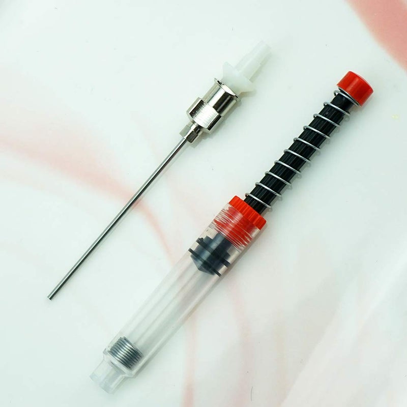 Asvine 5 Pack Fountain Pen Ink Syringe Filler, Spring Converter with Removable Blunt Needle Tip - Image 5