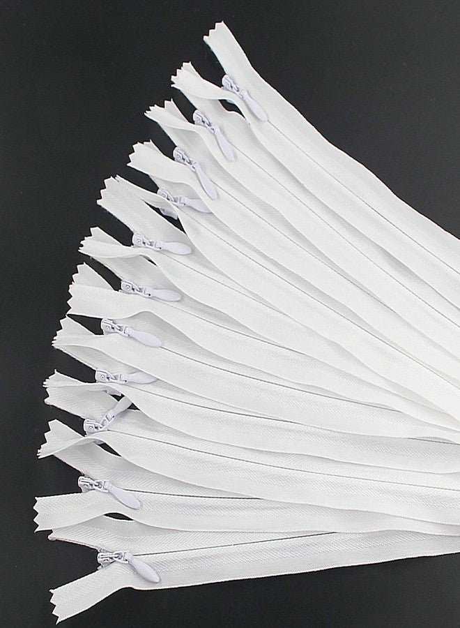 Leekayer 20PCS Invisible Nylon Coil Zipper,Clothing Zipper,DIY Sewing Tools for Craft Special(24 inch,White) - Image 3