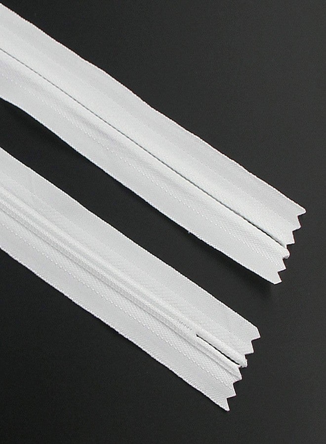 Leekayer 20PCS Invisible Nylon Coil Zipper,Clothing Zipper,DIY Sewing Tools for Craft Special(24 inch,White) - Image 2